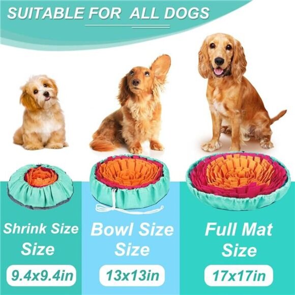 Snuffle Mat for Dogs, Interactive Sniff Mat for Slow Eating and Keep Busy - Picture 4 of 7